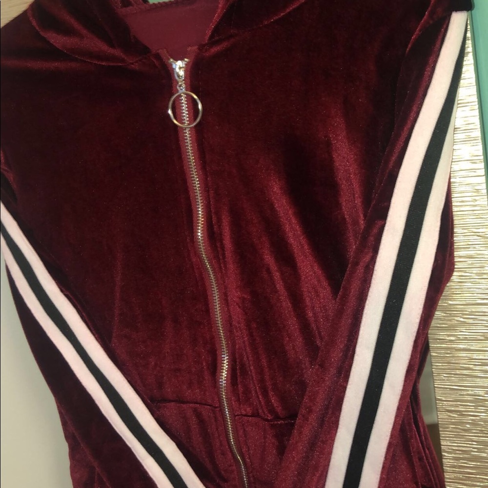 Small Juniors Macy’s velvet jacket